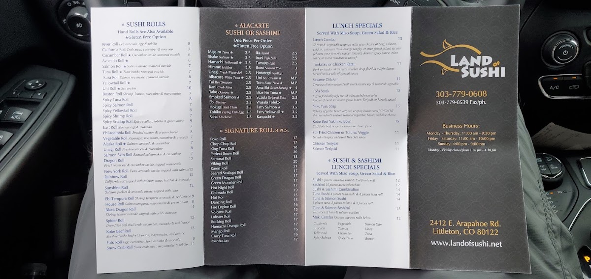 Menu Land Of Sushi-4